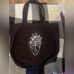 Flower Heart Tote Bag